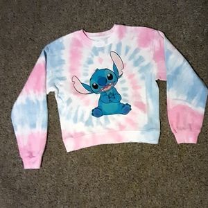TIE-DYE CROPPED SWEATSHIRT